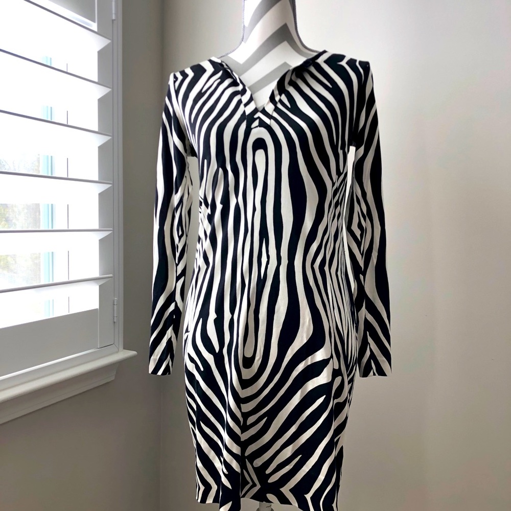 Diane Von Furstenberg Black and White Dress